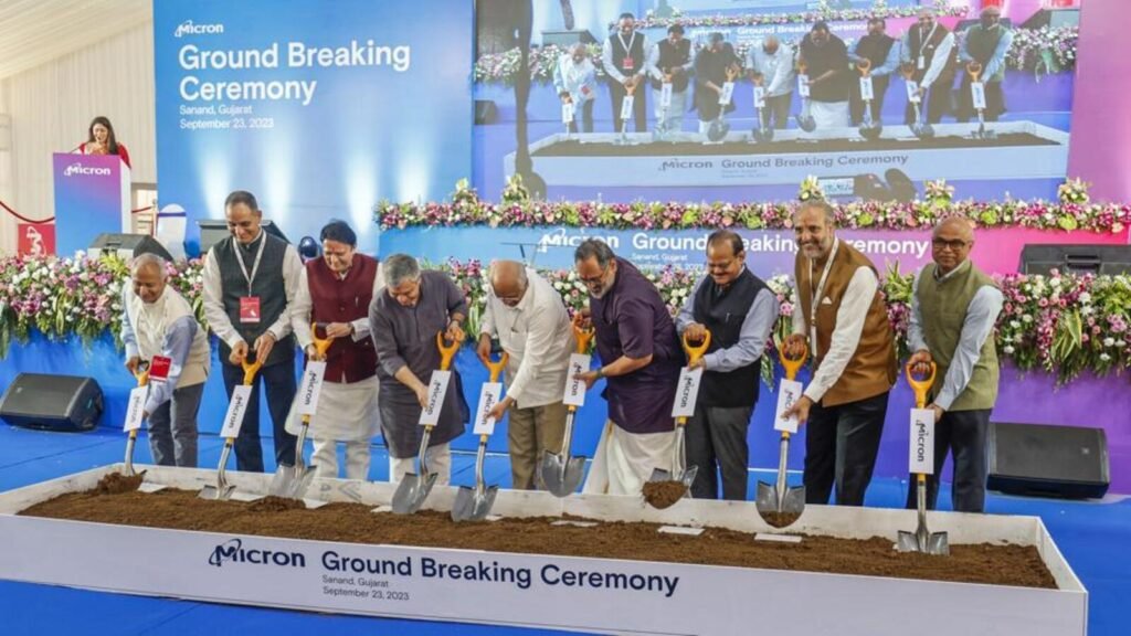 Micron Sanand facility Gujarat Made in India Chips commercial export 2026