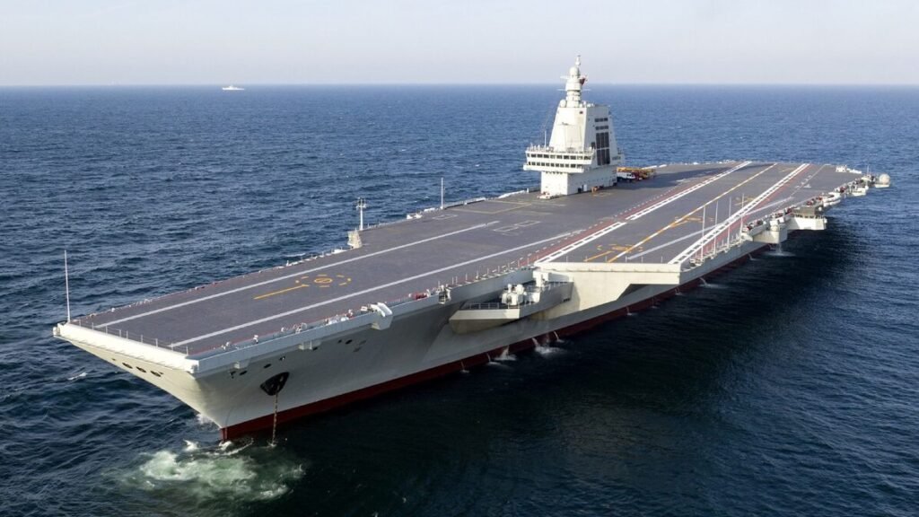 China Type 003 aircraft carrier Fujian with catapults