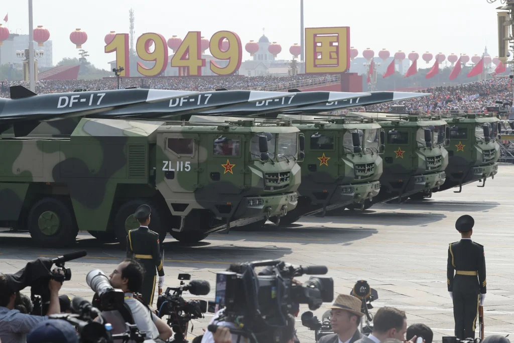 China DF-17 hypersonic glide vehicle military parade