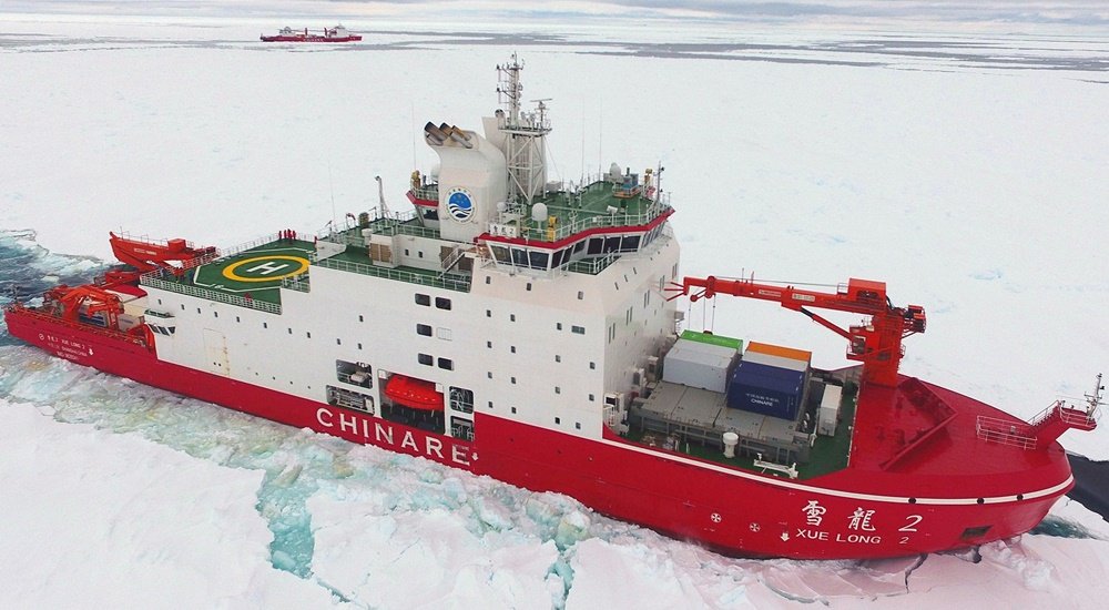 China icebreaker Xuelong 2 Polar Silk Road
