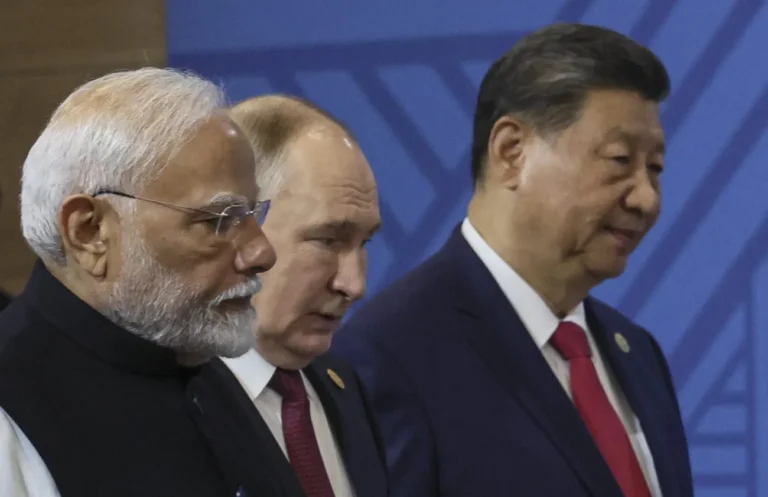 India Russia China Triangle geopolitics Modi Putin Xi