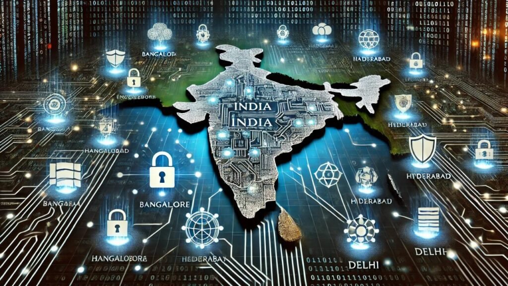 India Cyber Defense Strategy map against digital threats