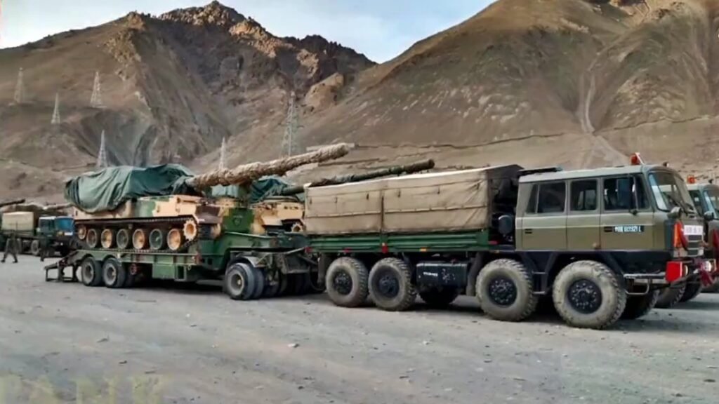 K-9 Vajra artillery on Arunachal Frontier Highway 2026
