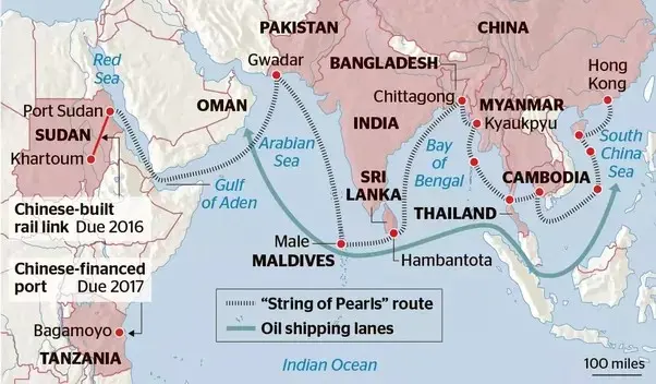 India Necklace of Diamonds maritime strategy Karwar anchor