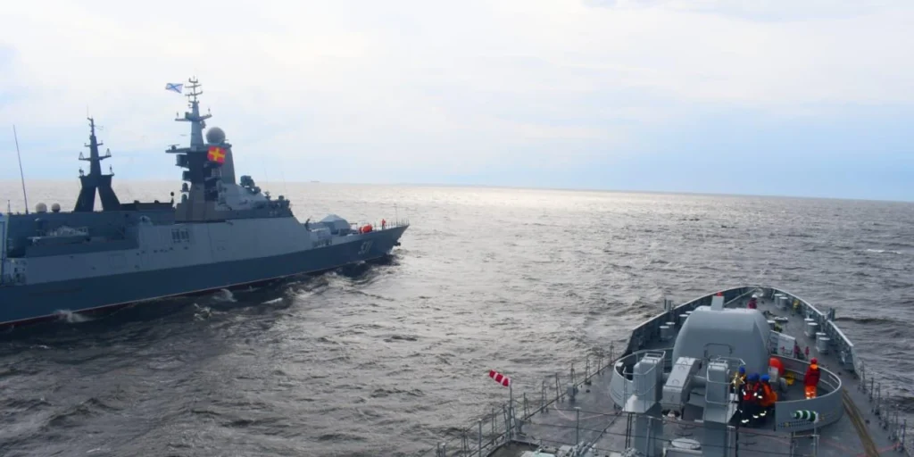 Indian Navy ship logistics support RELOS agreement