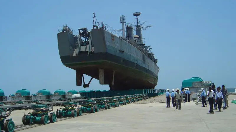 World largest ship lift system Project Seabird Karwar