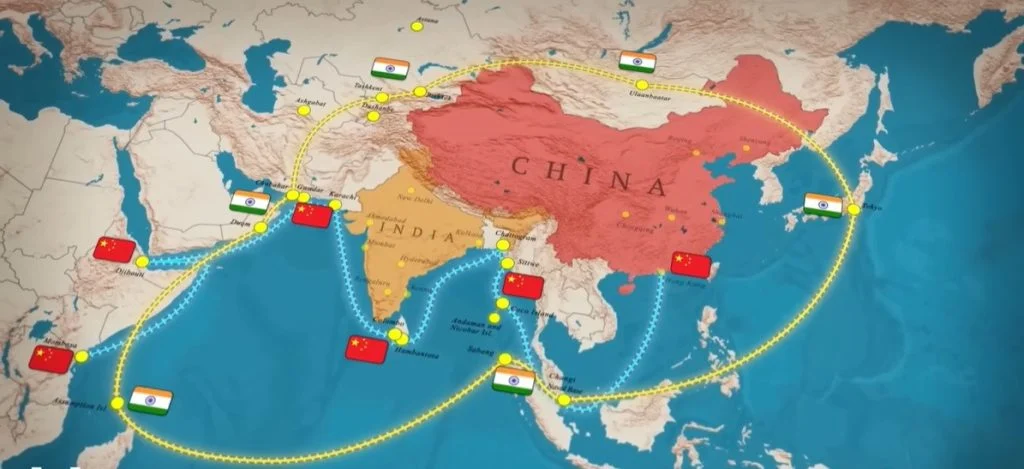 India counter encirclement strategy Necklace of Diamonds ITC 2026