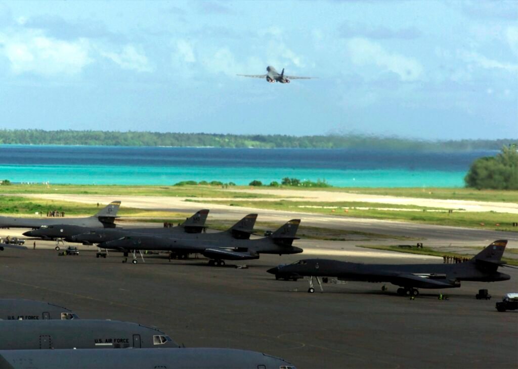 B-21 Raider Stealth Bomber Diego Garcia Base.