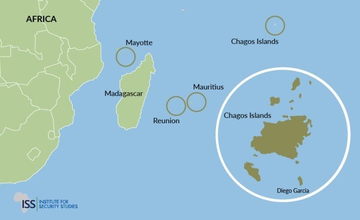 Map of Diego Garcia and Chagos Islands Sovereignty 2026.