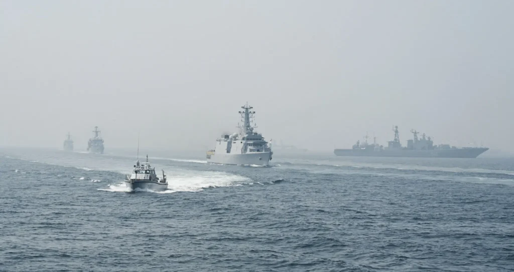 Indian Navy Destroyer Escort Red Sea 2026.